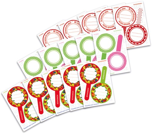 Etiket HERMA 15446 keuken new look rood-2