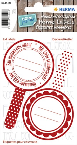 Etiket HERMA 15446 keuken new look rood-3