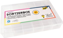 Opbergdoos Folia 17 vakken 18x26,5x4cm transparant