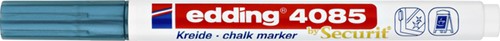 Krijtstift edding 4085 by Securit rond 1-2mm metallic blauw