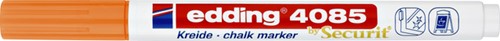 Krijtstift edding 4085 by Securit rond 1-2mm neon oranje