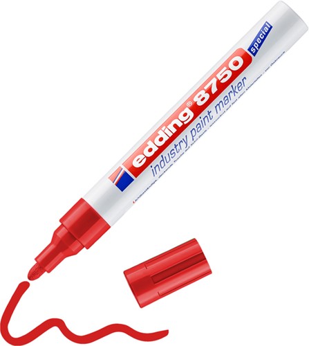 Paintmarker edding 8750 industrie 2-4mm rood-3