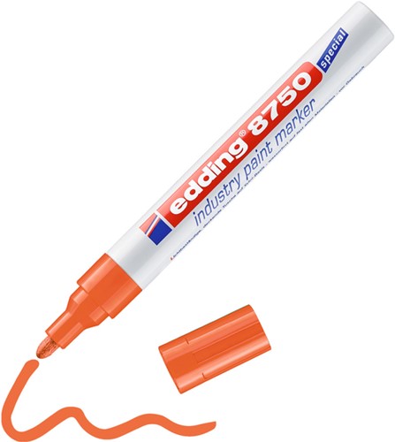 Paintmarker edding 8750 industrie 2-4mm oranje-3