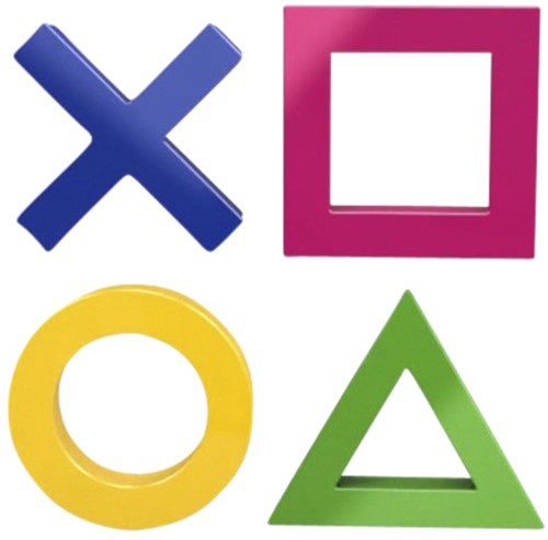 Mega Magnet Dahle Mini 45x45mm 4 stuks