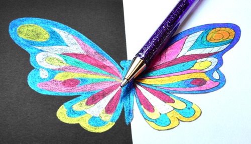 Gelschrijver Pentel K110 Dual medium metallic assorti 8 kleuren-3