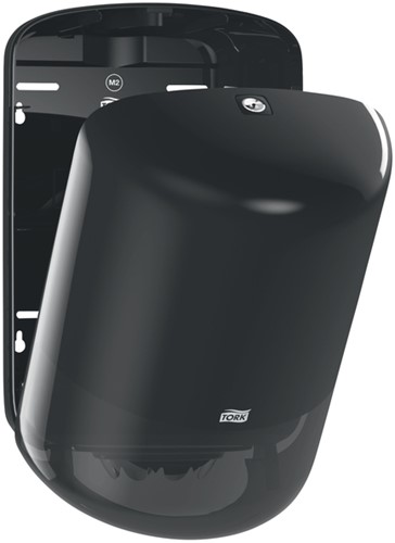 Poetspapierdispenser Tork M2 Elevation zwart 559008-3