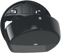 Toiletpapierdispenser Tork T2 Elevation jumbo klein zwart 555008-3