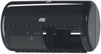 Toiletpapierdispenser Tork T4 Elevation duo zwart 557008