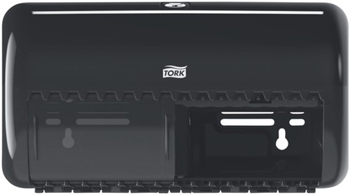 Toiletpapierdispenser Tork T4 Elevation duo zwart 557008-3