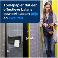 Toiletpapierdispenser Tork T4 Elevation duo zwart 557008-1