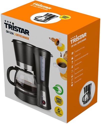 Koffiezetapparaat Tristar CM-1236 1,2L 900W zwart-1