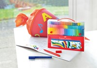 Kleurstiften Faber-Castell Connector assorti cadeauset à 80 stuks-4