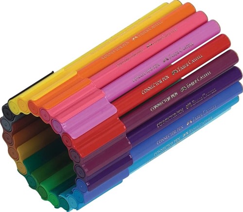 Kleurstiften Faber-Castell Connector assorti cadeauset à 80 stuks-1