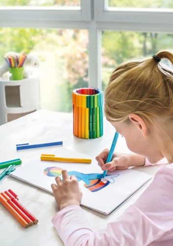 Kleurstiften Faber-Castell Connector assorti cadeauset à 80 stuks-2