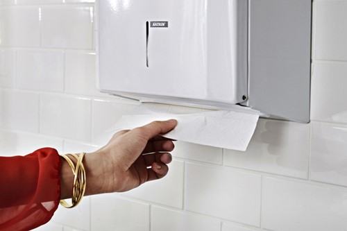 Handdoekdispenser Katrin medium wit 988113-3