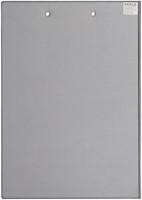 Klembordmap MAUL A4 staand met penlus PVC zilvergrijs-3