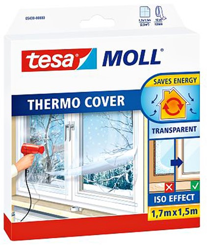 Isolatiefolie Tesa Moll 05430 voor ramen 1.5mx1.7m transparant