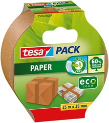 Verpakkingstape tesapack® papier ecoLogo® 25mx38mm bruin