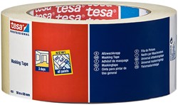 Afplaktape tesa® Professional 4323 50mmx50m lichtcrème