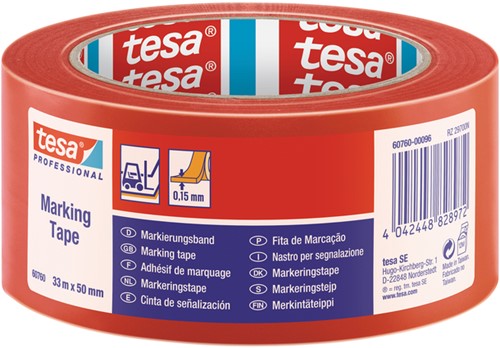 Markeringstape tesa® Professional 60760 PV1 50mmx33m rood