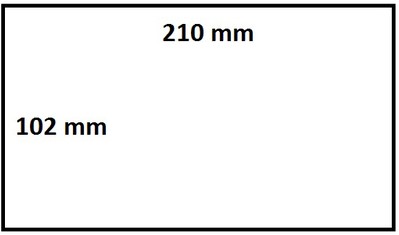 Labeletiket IEZZY Zebra DHL 102x210mm 25mm wit permanent 210 stuks-2