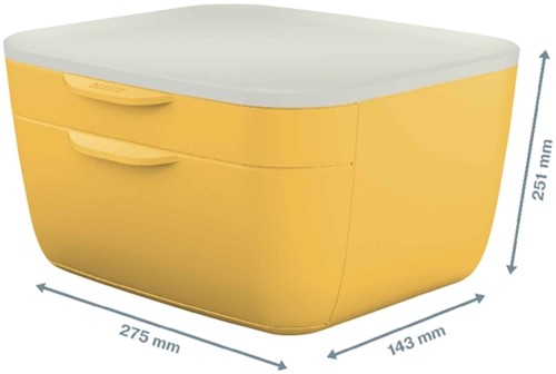 Ladenblok Leitz Cosy 2 laden geel-3