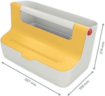 Opbergbox Leitz Cosy draagbaar kunststof geel-2