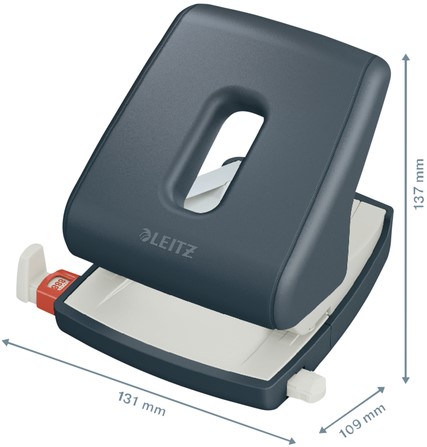 Perforator Leitz Cosy  30 vel fluweel grijs-3