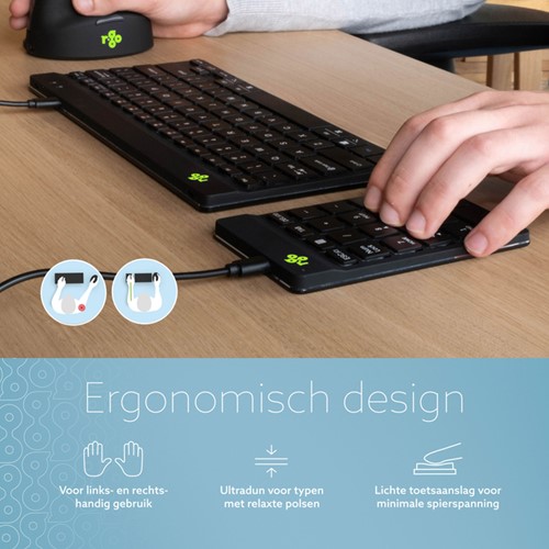 Toetsenbord R-Go Ergonomisch Numpad Break Draad-2