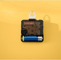 Wandklok Leitz Cosy geel glas-2