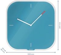 Wandklok Leitz Cosy glas blauw-3