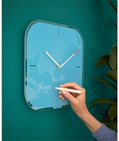 Wandklok Leitz Cosy glas blauw-3