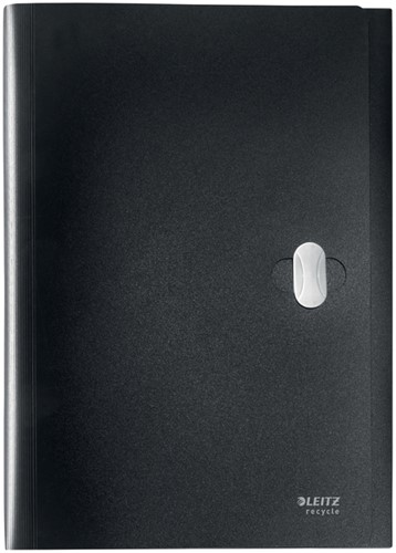 Projectmap Leitz Recycle A4 5-vaks PP zwart