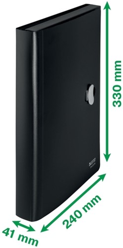 Projectmap Leitz Recycle A4 5-vaks PP zwart-3