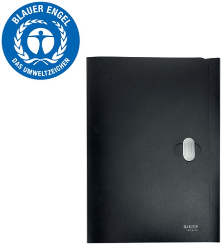 Projectmap Leitz Recycle A4 5-vaks PP zwart-4