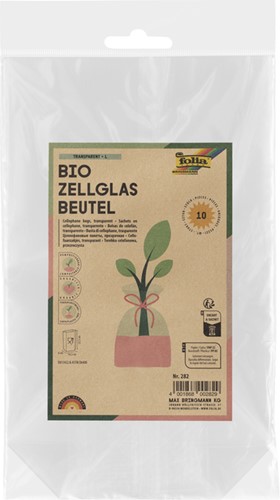 Cellofaanzak Folia 145x235mm 10 stuks transparant