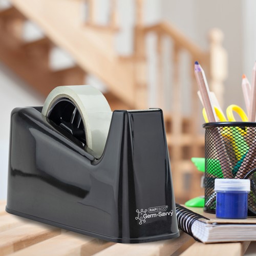 Plakbandhouder Rapesco Germ-Savvy 500 antibacterieel zwart-4