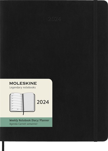 Agenda 2024 Moleskine 12M Planner Weekly 7dag/1pagina extra large 190x250mm soft cover black-5