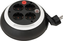 Kabelhaspel Brennenstuhl 4 voudig 3 meter zwart/wit