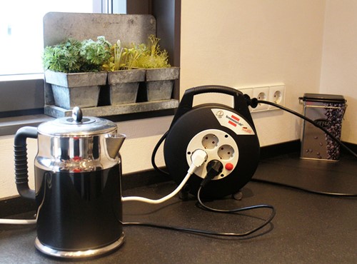 Kabelhaspel Brennenstuhl 4 voudig 5 meter zwart/grijs-3