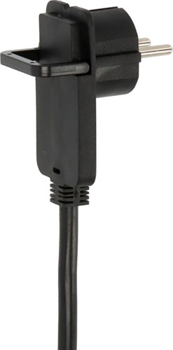 Stekkerdoos Brennenstuhl Comfort Plus 4vdg incl platte stekker 2m zw-4