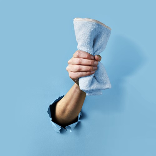 Microvezeldoek Greenspeed Re-belle 40x40cm blauw 5 stuks-2