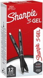 Gelschrijver Sharpie S-gel medium zwart