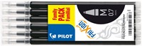 Rollerpenvulling PILOT friXion medium zwart set à 6 stuks