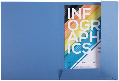 Dossiermap Exacompta Clean'Safe 2kleppen blauw 5 stuks-2