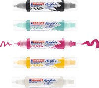 Acrylmarker edding e-5400 3D double liner medium basis assorti 5 stuks-1