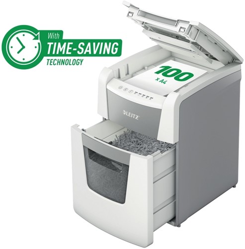 Papiervernietiger Leitz IQ Auto+ Small Office 100 P5 snippers 2x15mm-6