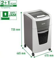 Papiervernietiger Leitz IQ Auto+ Office 300 P4 snippers 4x28mm-3