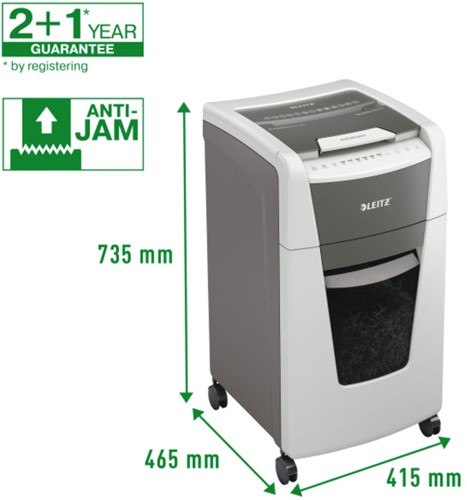 Papiervernietiger Leitz IQ Auto+ Office 300 P4 snippers 4x28mm-3