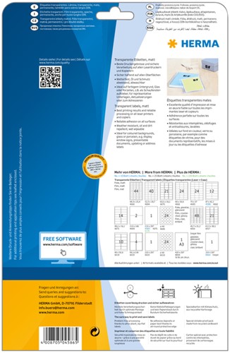Etiket HERMA 4586 97x42.3mm weerbestendig transparant mat 120stuks-3